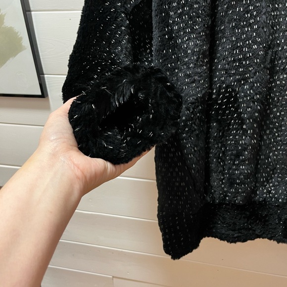 GALERIE DE LA FOURRURE Black Rabbit Fur Coat - Size M - Picture 13 of 16